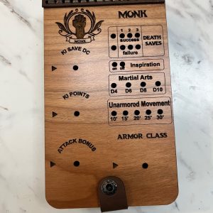 Monk Character Tracker D&D